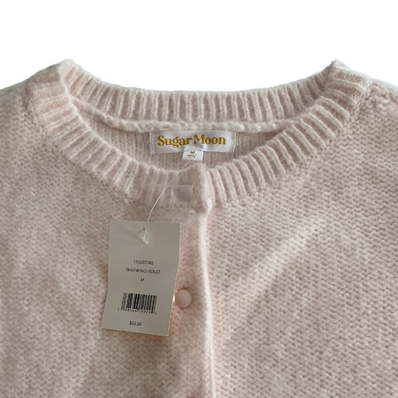 Sugar Moon Cardigan Button-Front Light Pink - Picture 10 of 14